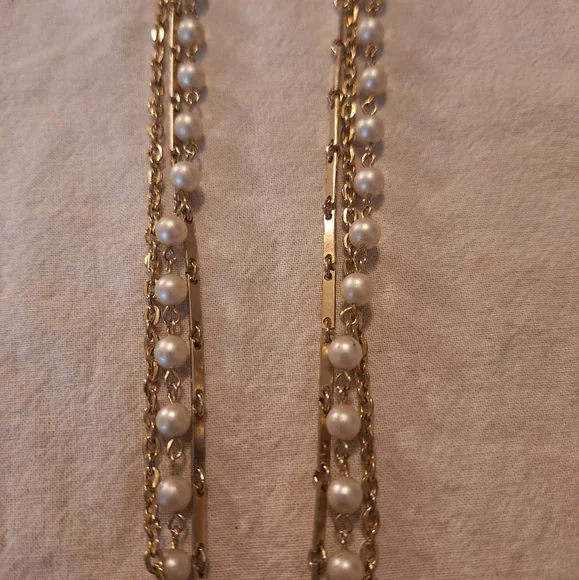 Vintage cameo and pearl necklace - Picture 3 of 5